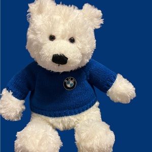 White gund bmw teddy bear